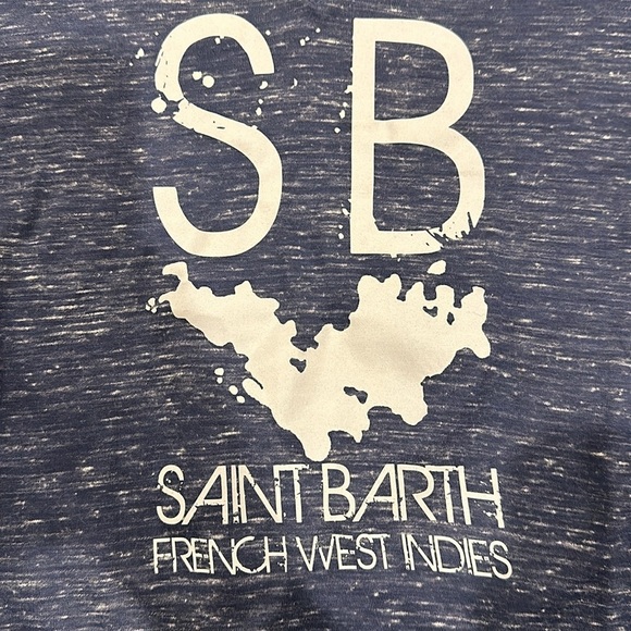 Tops - Saint Barth Blue V-Neck T-Shirt
